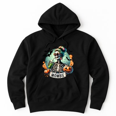 Mombie Zombie Spooky Mama Retro Hoodie