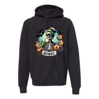 Mombie Zombie Spooky Mama Retro Premium Hoodie