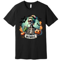 Mombie Zombie Spooky Mama Retro Premium T-Shirt