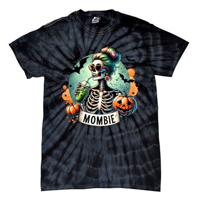 Mombie Zombie Spooky Mama Retro Tie-Dye T-Shirt