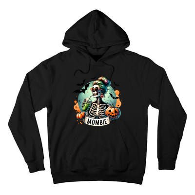 Mombie Zombie Spooky Mama Retro Tall Hoodie