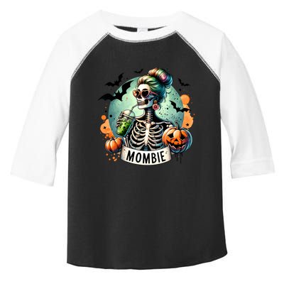 Mombie Zombie Spooky Mama Retro Toddler Fine Jersey T-Shirt