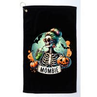 Mombie Zombie Spooky Mama Retro Golf Towel
