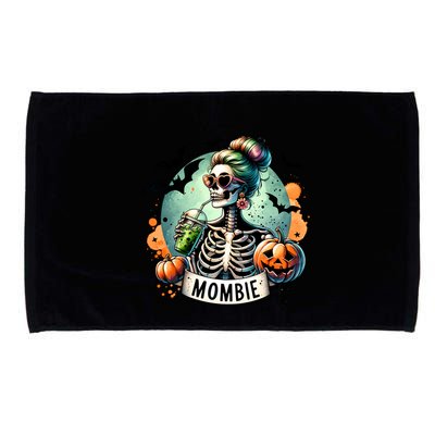 Mombie Zombie Spooky Mama Retro Microfiber Hand Towel