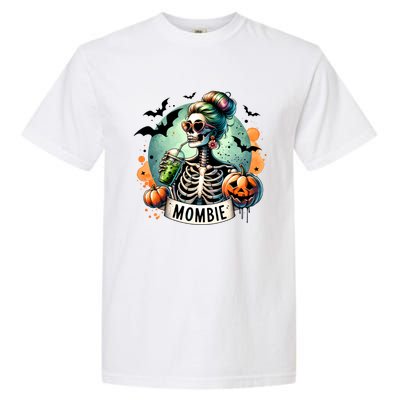 Mombie Zombie Spooky Mama Retro Garment-Dyed Heavyweight T-Shirt