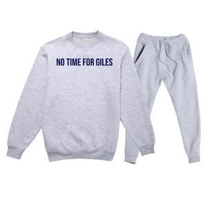 Manuel Zambrano Wearing No Time For Giles Premium Crewneck Sweatsuit Set