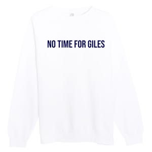 Manuel Zambrano Wearing No Time For Giles Premium Crewneck Sweatshirt