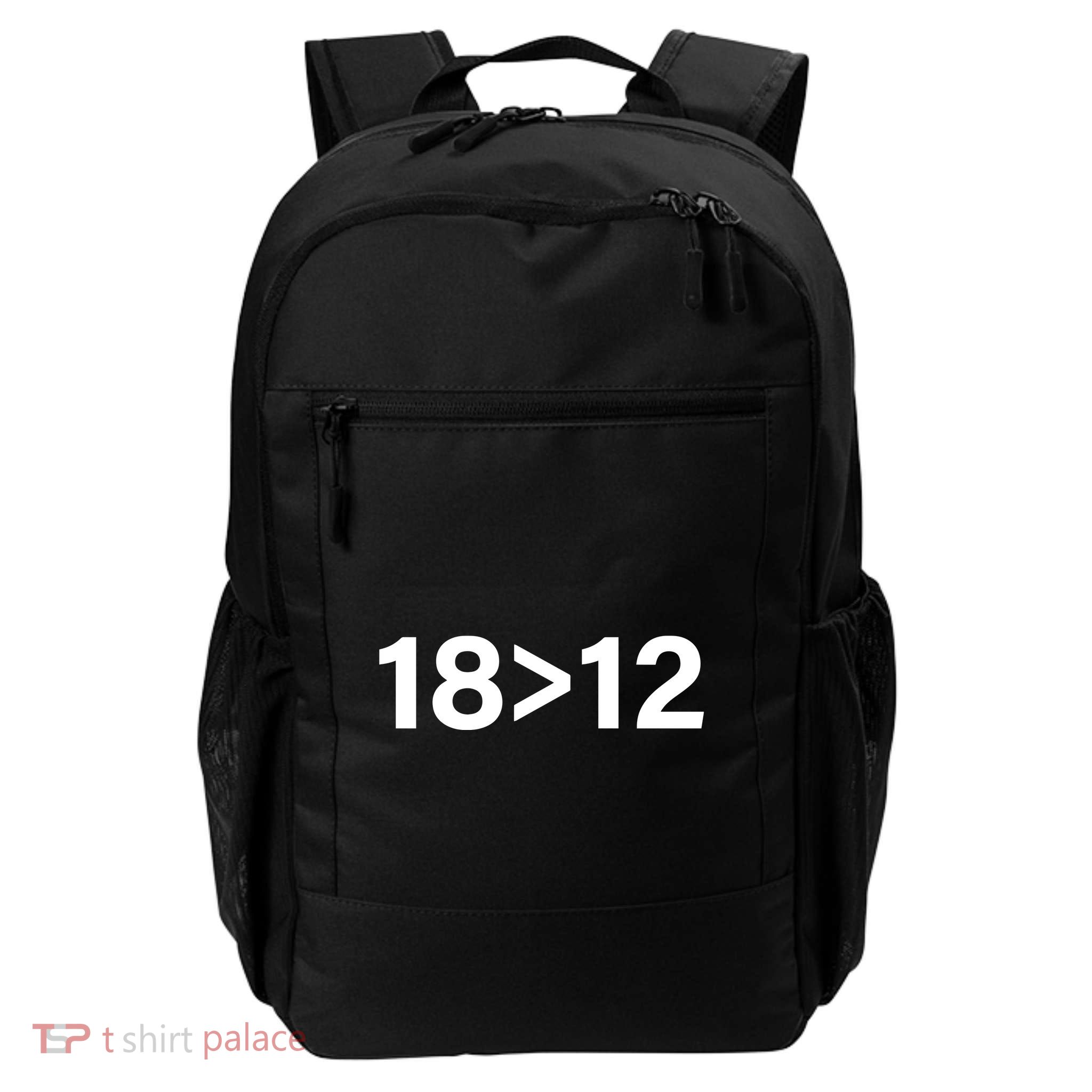 Mike Zarren Wearing 18 Bigger 12 Backpack