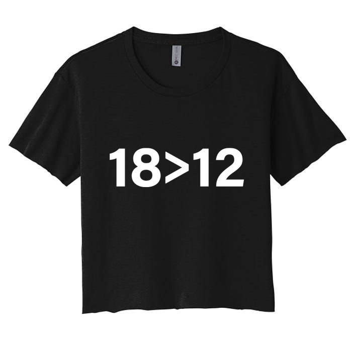Mike Zarren Wearing 18 Bigger 12 Women's Crop Top Tee