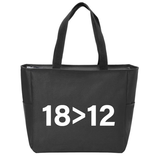 Mike Zarren Wearing 18 Bigger 12 Zip Tote Bag
