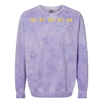 Neilthebeerman 19 31 35 51 42 Colorblast Crewneck Sweatshirt