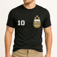 Number 10 Argentina Soccer Jersey Argentinian Football 3 Star Logo Performance Shirt
