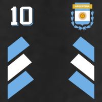 Number 10 Argentina Soccer Jersey Argentinian Football 7 Panel Mesh Trucker Snapback Hat