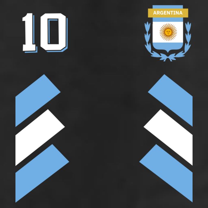 Number 10 Argentina Soccer Jersey Argentinian Football 7 Panel Mesh Trucker Snapback Hat