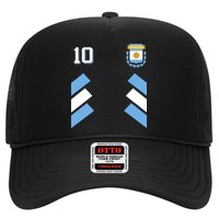 Number 10 Argentina Soccer Jersey Argentinian Football Trucker Hat