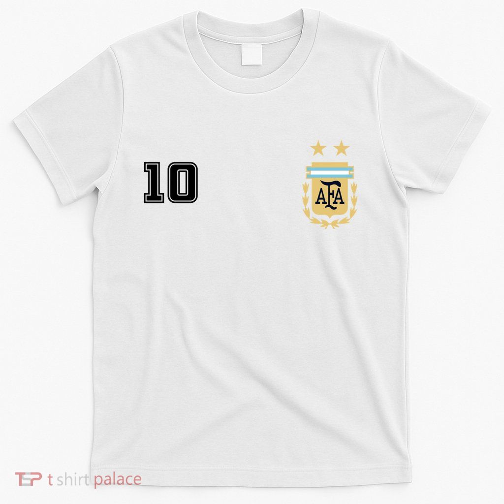 Number 10 Argentina Soccer Jersey Argentinian Football T-Shirt