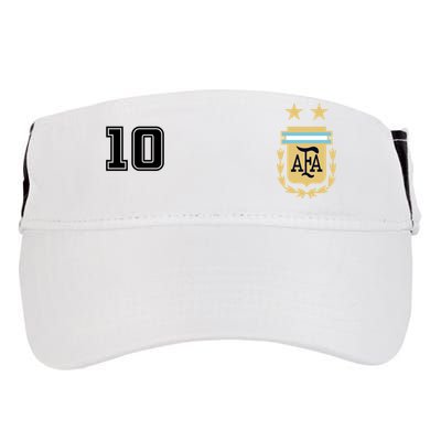 Number 10 Argentina Soccer Jersey Argentinian Football Adult Drive Performance Visor