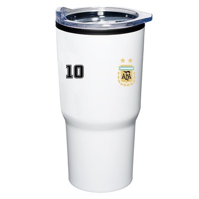Number 10 Argentina Soccer Jersey Argentinian Football Tumbler