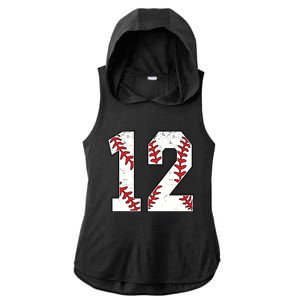 Number #13 Baseball 13 Jersey Number Baseball Lover Gift Ladies PosiCharge Tri-Blend Wicking Draft Hoodie Tank