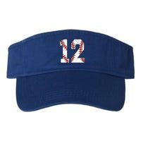 Number #13 Baseball 13 Jersey Number Baseball Lover Gift Valucap Bio-Washed Visor