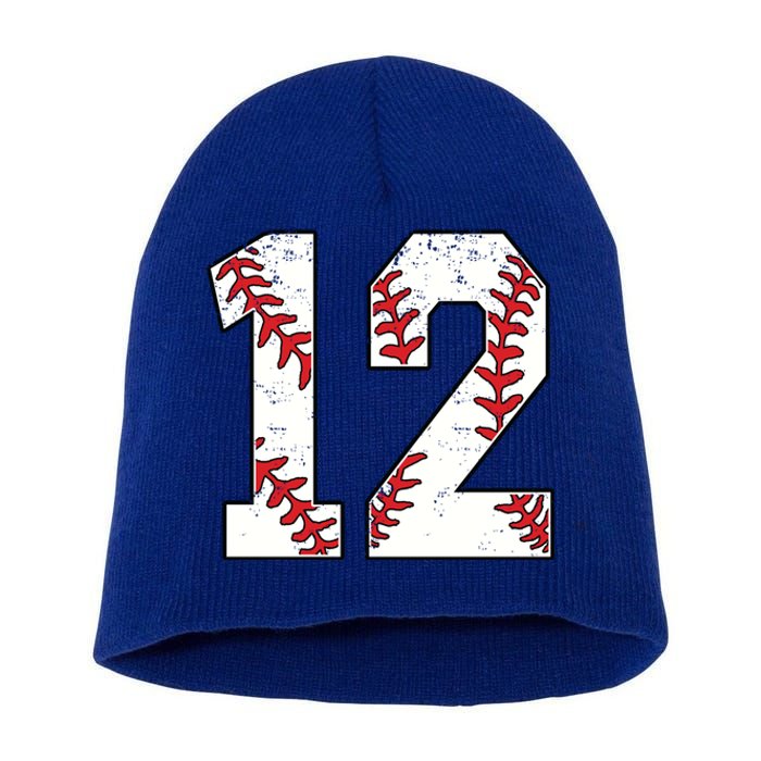 Number #13 Baseball 13 Jersey Number Baseball Lover Gift Short Acrylic Beanie