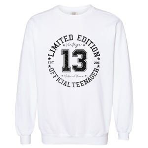 Nager 13th Birthday 13 Year Old Gifts Garment-Dyed Sweatshirt