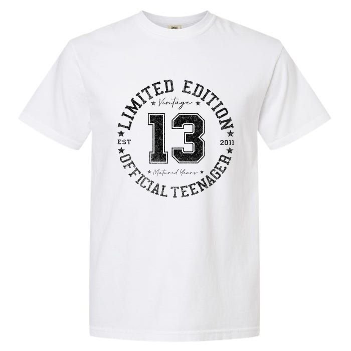 Nager 13th Birthday 13 Year Old Gifts Garment-Dyed Heavyweight T-Shirt