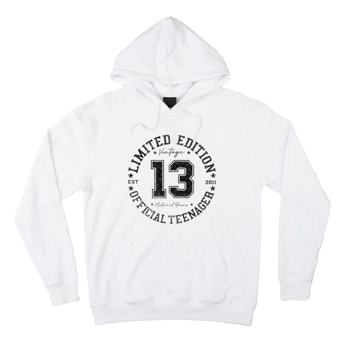 Nager 13th Birthday 13 Year Old Gifts Hoodie