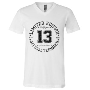 Nager 13th Birthday 13 Year Old Gifts V-Neck T-Shirt