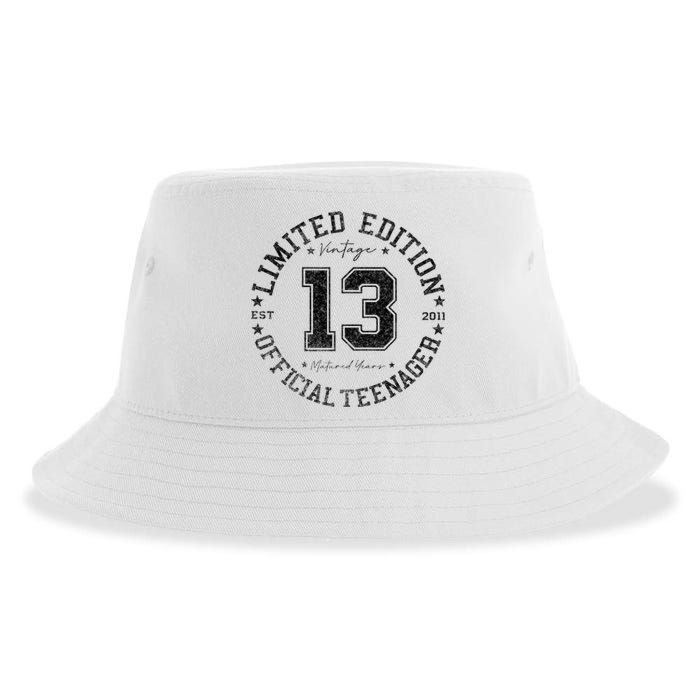 Nager 13th Birthday 13 Year Old Gifts Sustainable Bucket Hat