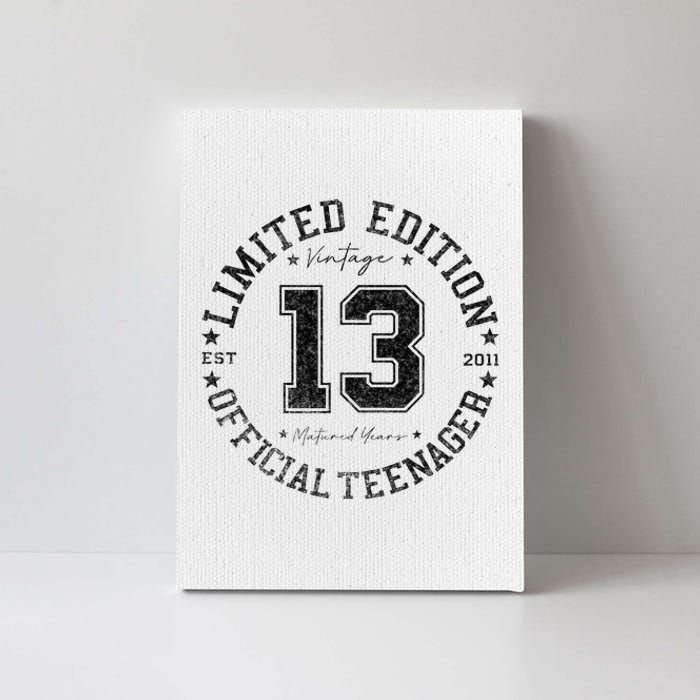 Nager 13th Birthday 13 Year Old Gifts Canvas