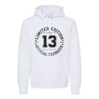 Nager 13th Birthday 13 Year Old Gifts Premium Hoodie