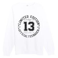 Nager 13th Birthday 13 Year Old Gifts Premium Crewneck Sweatshirt