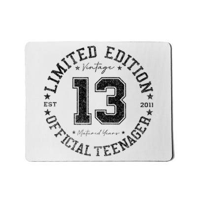 Nager 13th Birthday 13 Year Old Gifts Mousepad