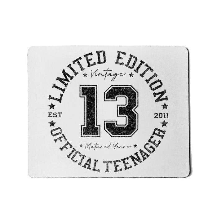 Nager 13th Birthday 13 Year Old Gifts Mousepad