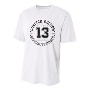 Nager 13th Birthday 13 Year Old Gifts Youth Performance Sprint T-Shirt