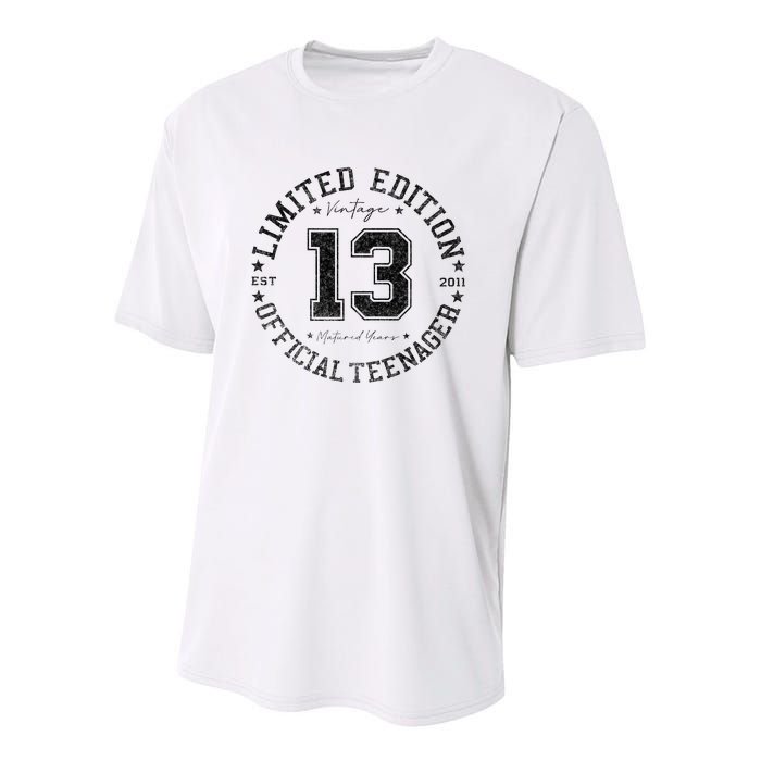 Nager 13th Birthday 13 Year Old Gifts Youth Performance Sprint T-Shirt