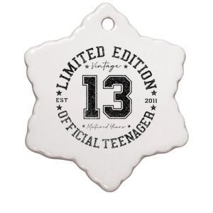 Nager 13th Birthday 13 Year Old Gifts Ceramic Star Ornament