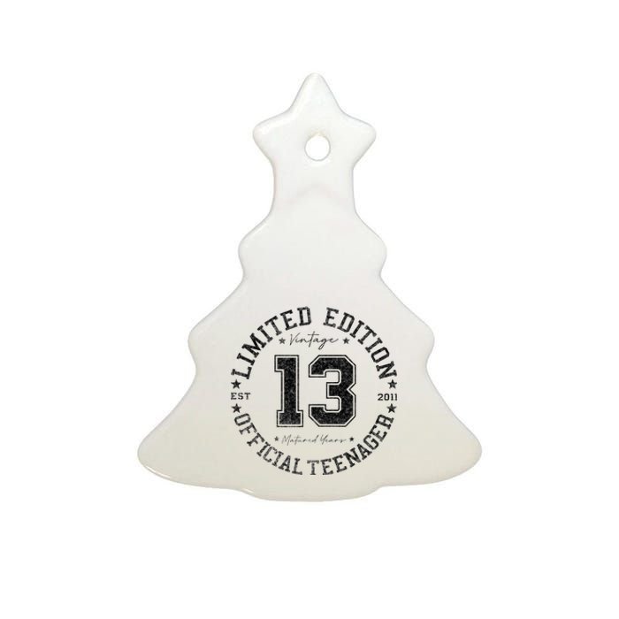 Nager 13th Birthday 13 Year Old Gifts Ceramic Tree Ornament