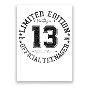 Nager 13th Birthday 13 Year Old Gifts Poster