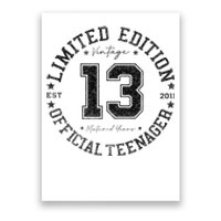 Nager 13th Birthday 13 Year Old Gifts Poster