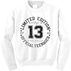 Nager 13th Birthday 13 Year Old Gifts Kids Sweatshirt