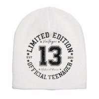 Nager 13th Birthday 13 Year Old Gifts Short Acrylic Beanie