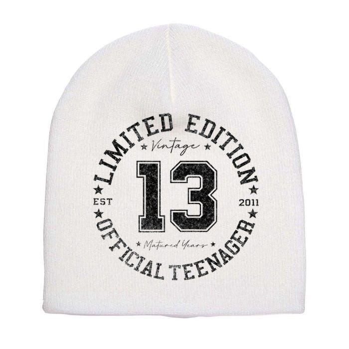 Nager 13th Birthday 13 Year Old Gifts Short Acrylic Beanie