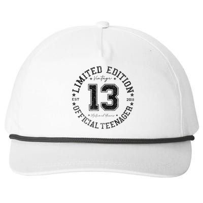 Nager 13th Birthday 13 Year Old Gifts Snapback Five-Panel Rope Hat