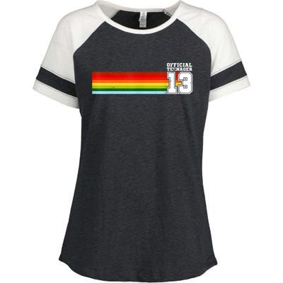 Nager 13th Birthday Gift 13 Year Old Boys Girls Enza Ladies Jersey Colorblock Tee