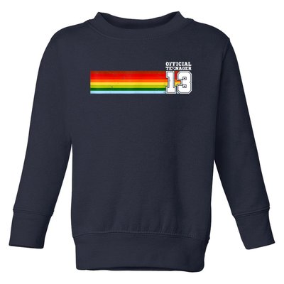 Nager 13th Birthday Gift 13 Year Old Boys Girls Toddler Sweatshirt