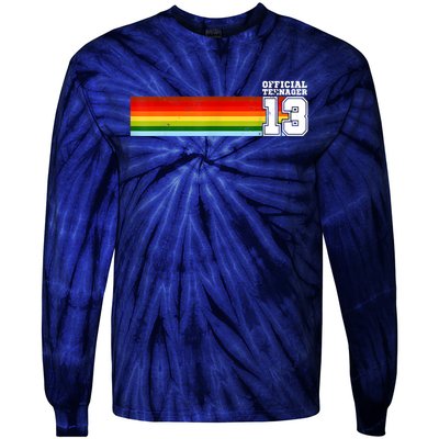 Nager 13th Birthday Gift 13 Year Old Boys Girls Tie-Dye Long Sleeve Shirt