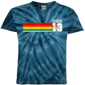 Nager 13th Birthday Gift 13 Year Old Boys Girls Kids Tie-Dye T-Shirt