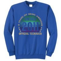 Nager 13th Birthday 13 Year Old Funny Gift Vintage Gift Sweatshirt